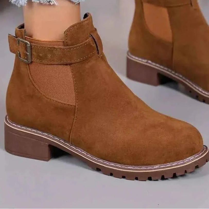 Block Heels Ankle Boots