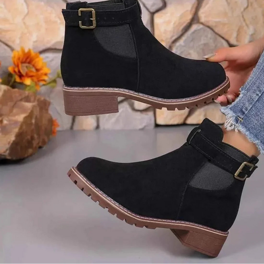 Block Heels Ankle Boots