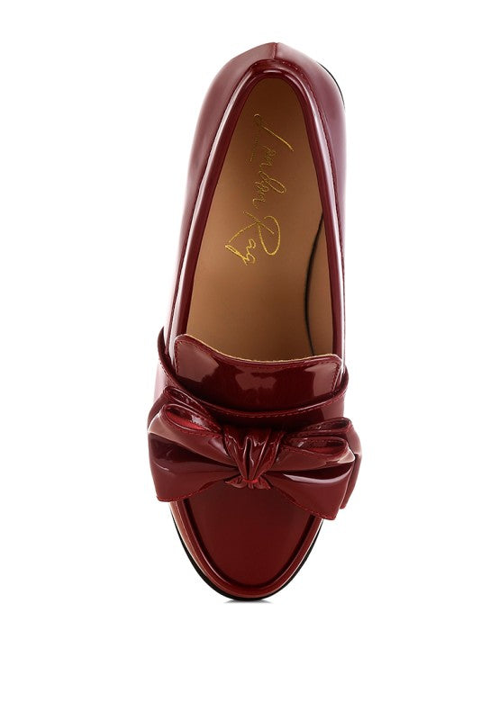 Classic Chunky Bow Loafers