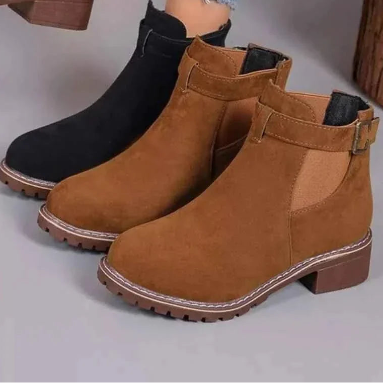 Block Heels Ankle Boots