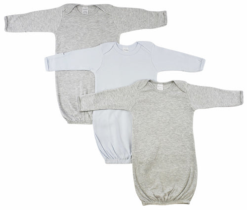 Bambini Boy Newborn Baby 3 Piece Gown Set