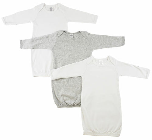 Bambini Newborn Baby Girls 3 pc Gown Set