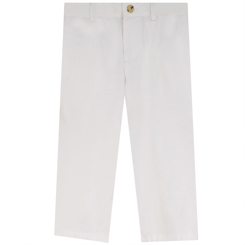 Boy's Chino Pants - White