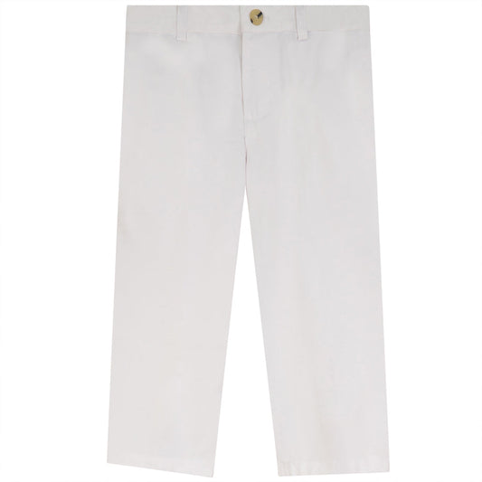 Boy's Chino Pants - White