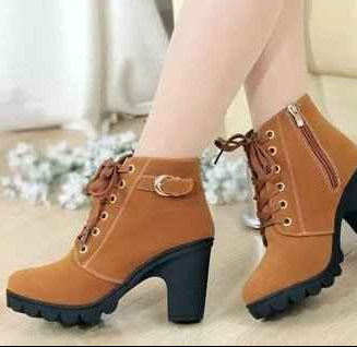 Women's Ankle High Heel Boots