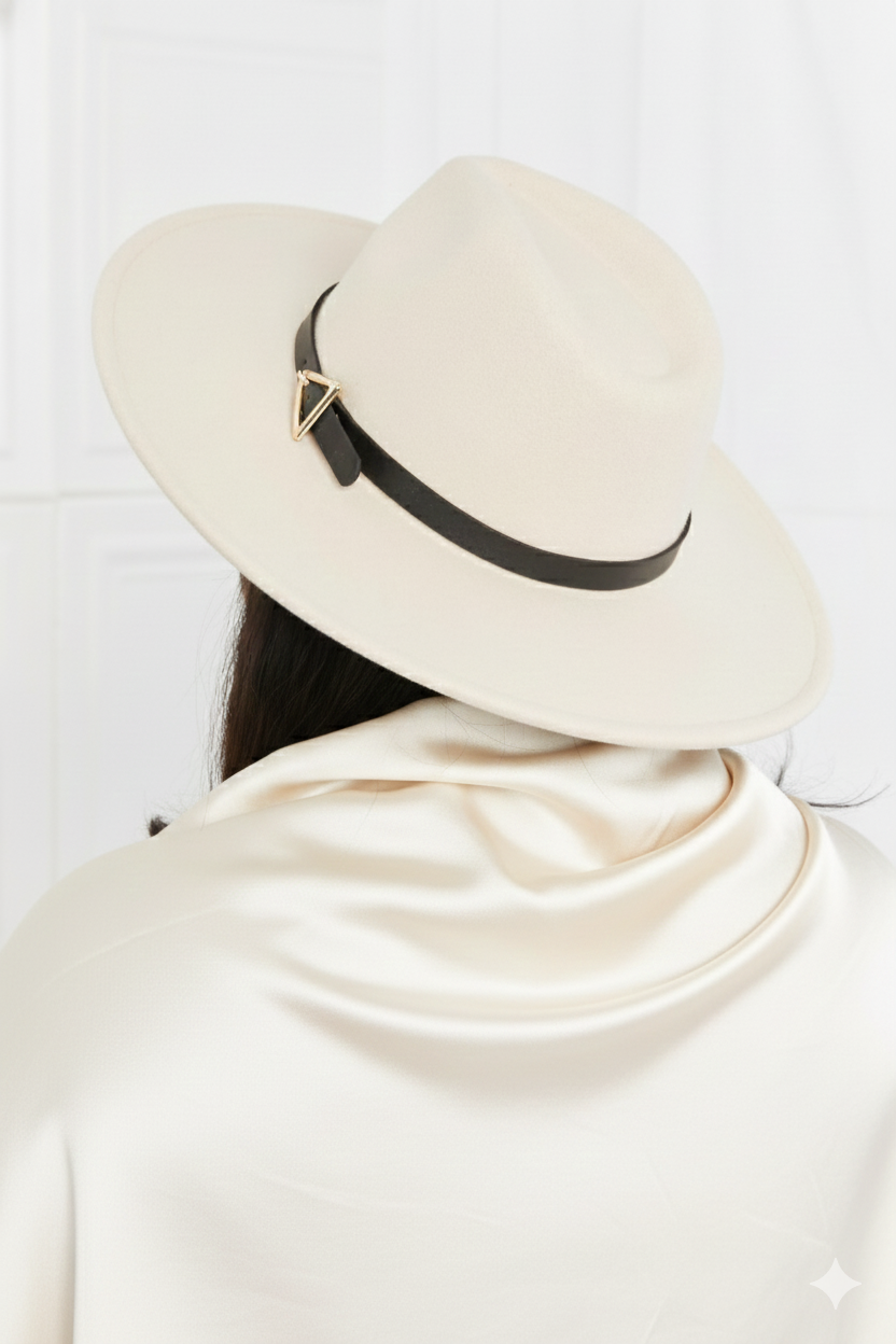 Women's Classic Fedora Hat - Ivory