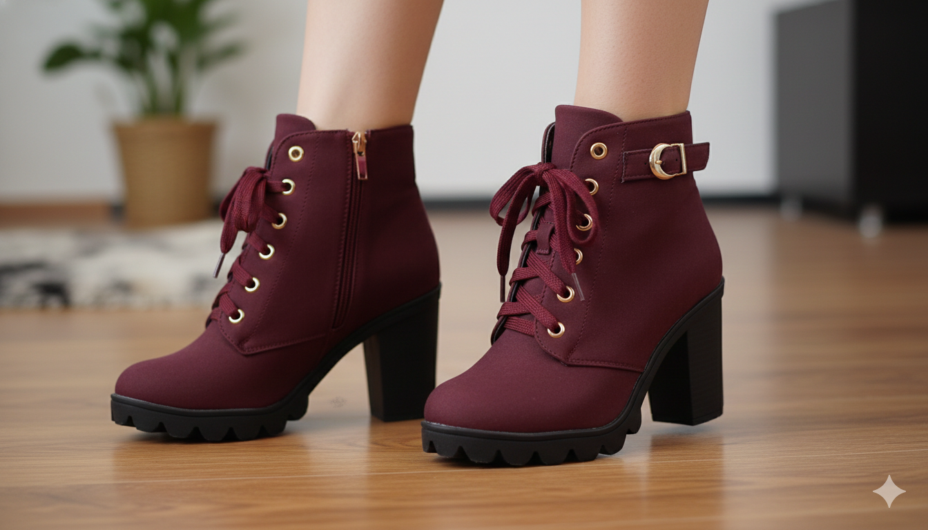 Women's Ankle High Heel Boots