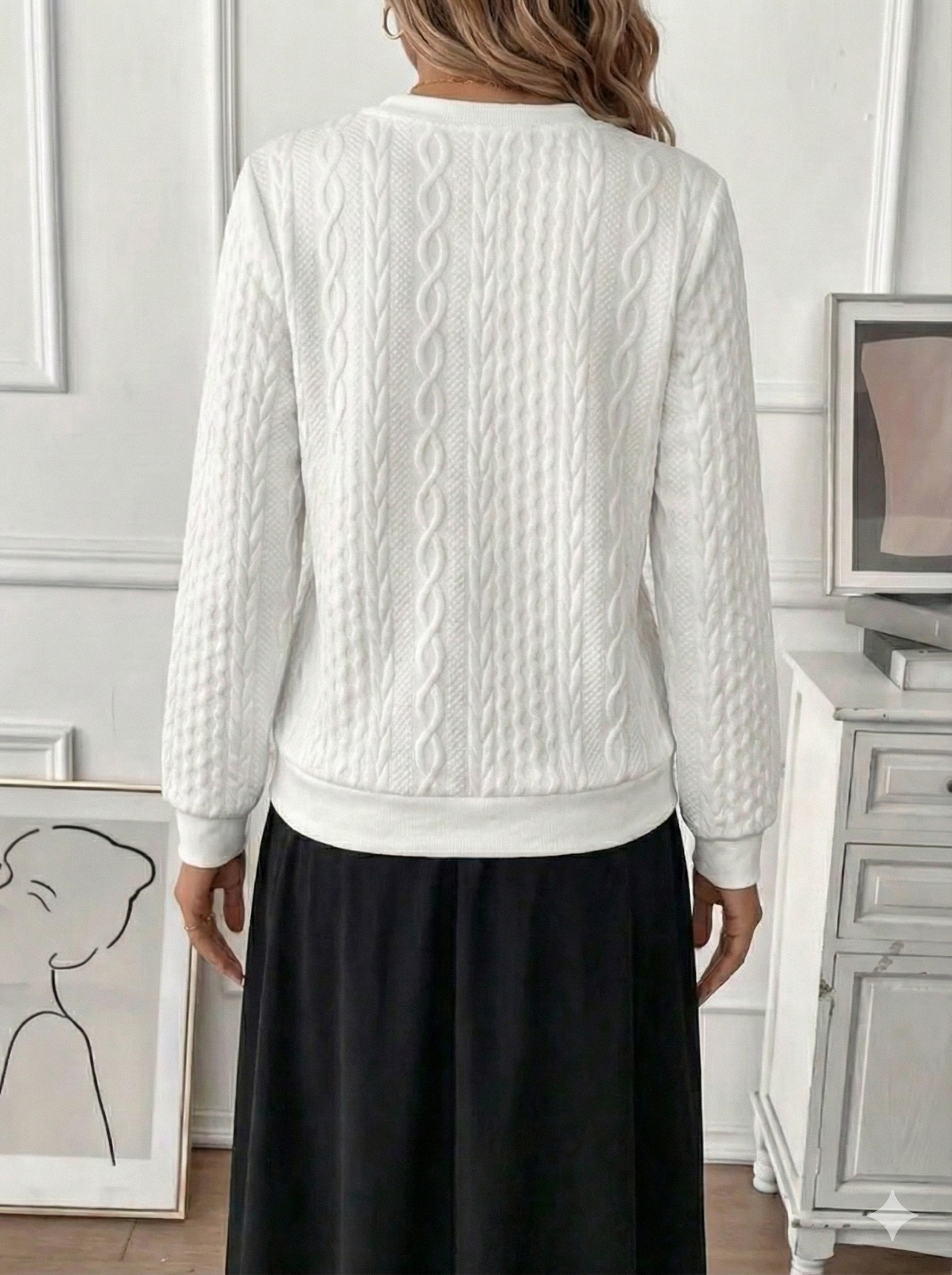 Texture Half Zip Long Sleeve Sweatshirt