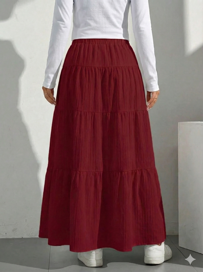 Flowy Tiered Maxi Skirt