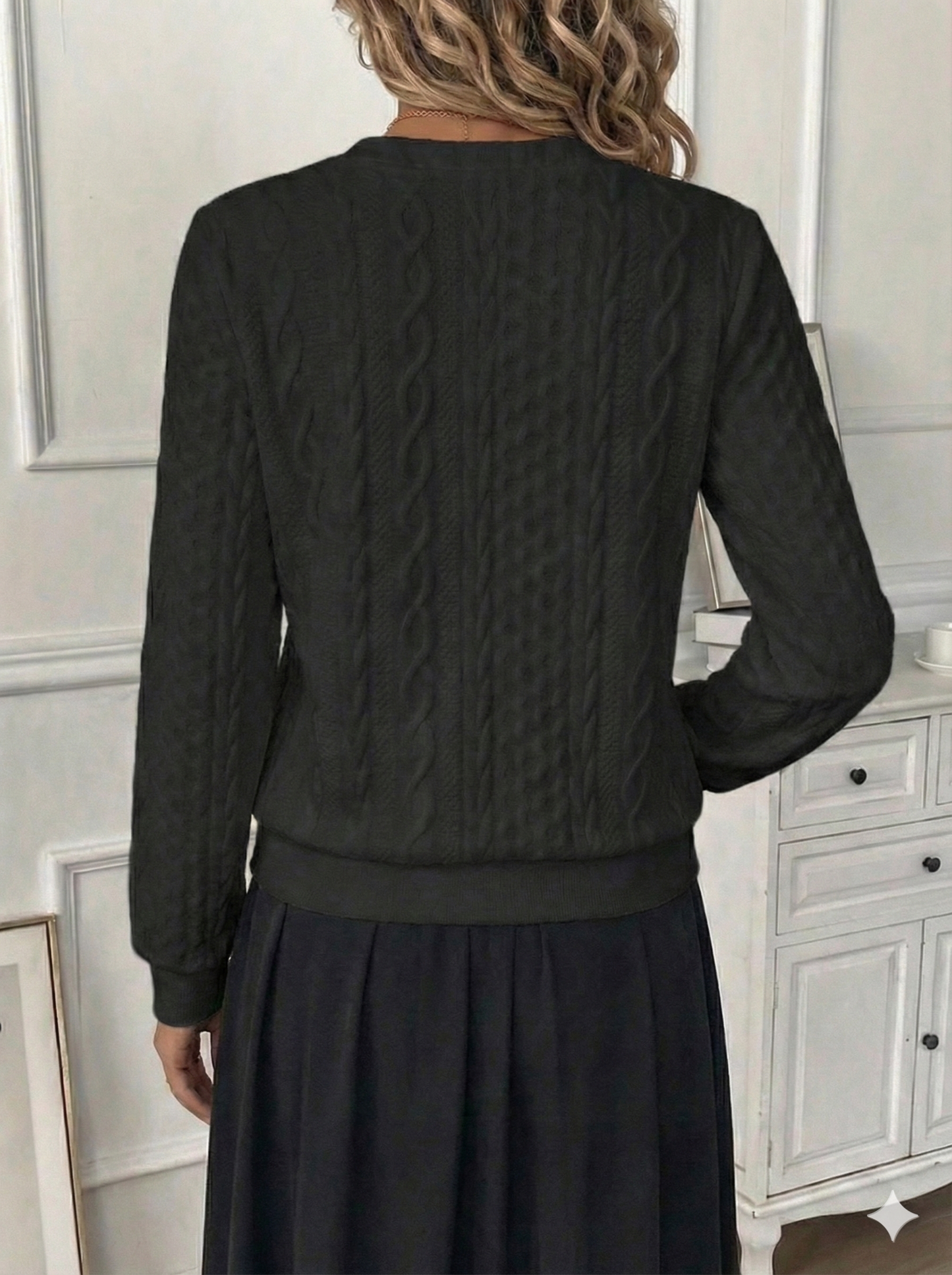 Texture Half Zip Long Sleeve Sweatshirt