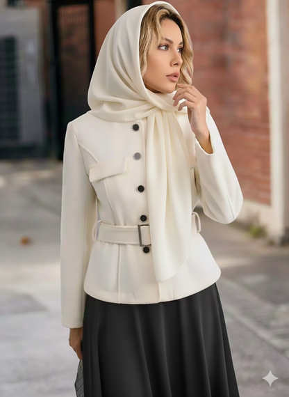 Belted Button-Up Jacket