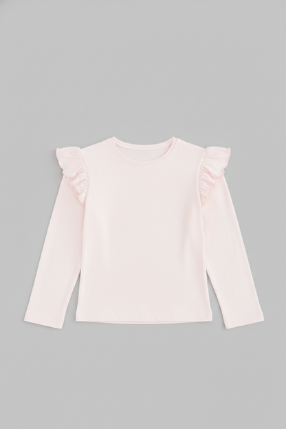 Petal Pink Ruffle Tee