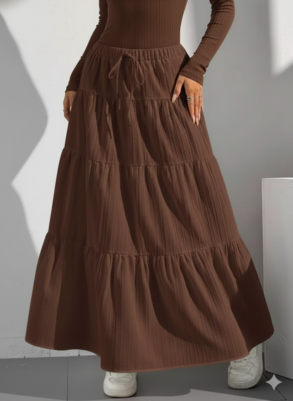Flowy Tiered Maxi Skirt