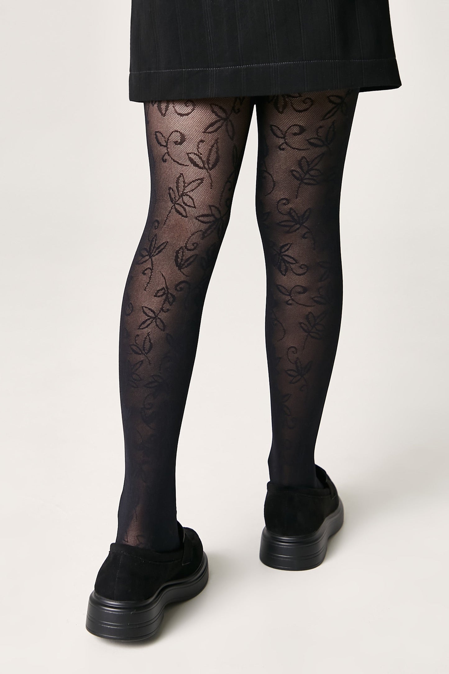 Conte Tights for girls Ketty 40 Den - Floral Pattern