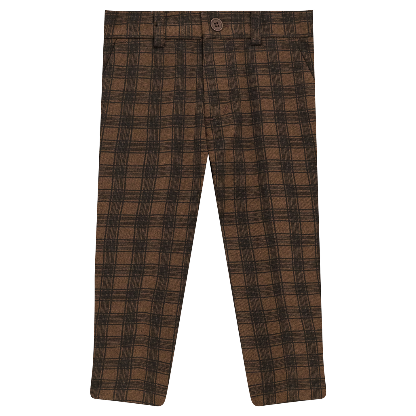 Boy's Woven Plaid Pants
