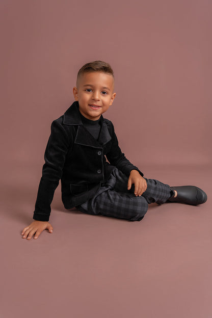 Boy's Woven Plaid Pants