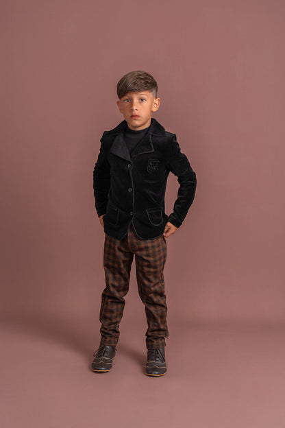 Boy's Woven Plaid Pants