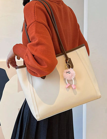 Faux Leather Tote Bag